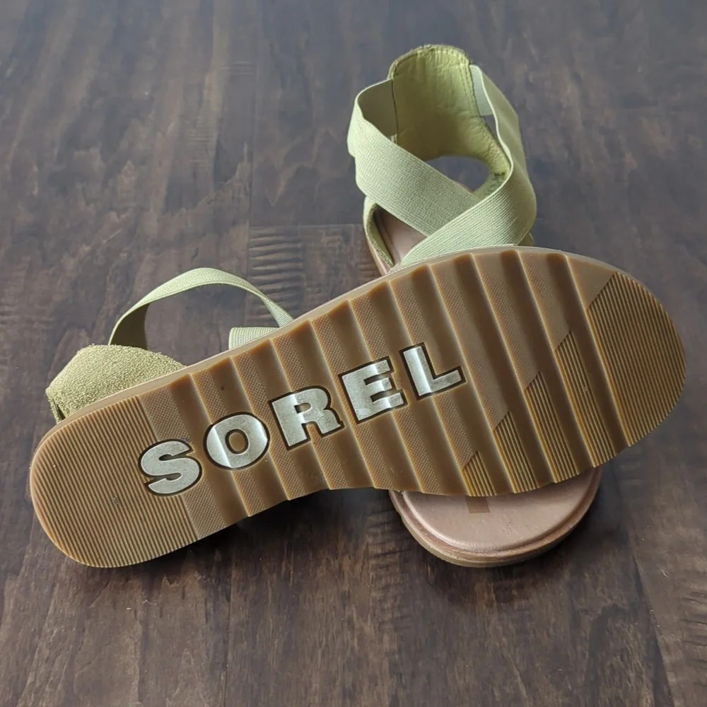 Sorel Ella Sandal Size 9 in Green Lightly Used - Picture 6 of 6